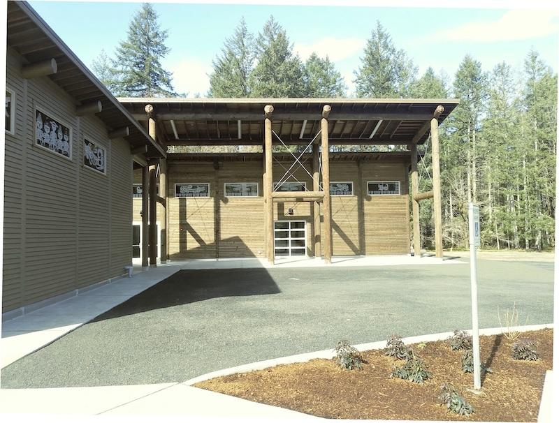 The carving studio on the Indigenous Arts Campus at Evergreen
