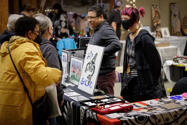 The Holiday Native Art Fair is just one of many events held at Evergreen's House of Welcome